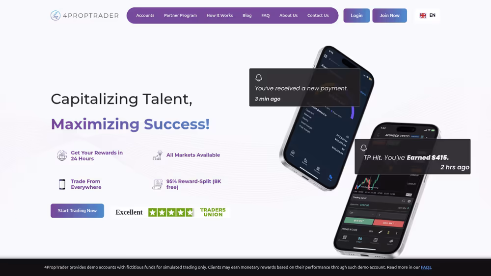 Trading Platform & Calculator System for Prop Firm case study visual 2